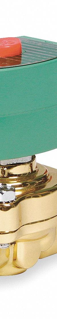 REDHAT Solenoid Valve: 2-Way, Normally Closed, 3/4 in Pipe Size, 110V AC/120V AC, High Temp (MPN 8222G095). Key specifications — Coil Enclosure: Watertight; Pipe Size: 3/4 in; Voltage: 120V AC; Brand: REDHAT.