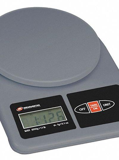 MEASURETEK Industrial Bench Scale: 5 7/8 in x 5 7/8 in - Compact Bench Scales