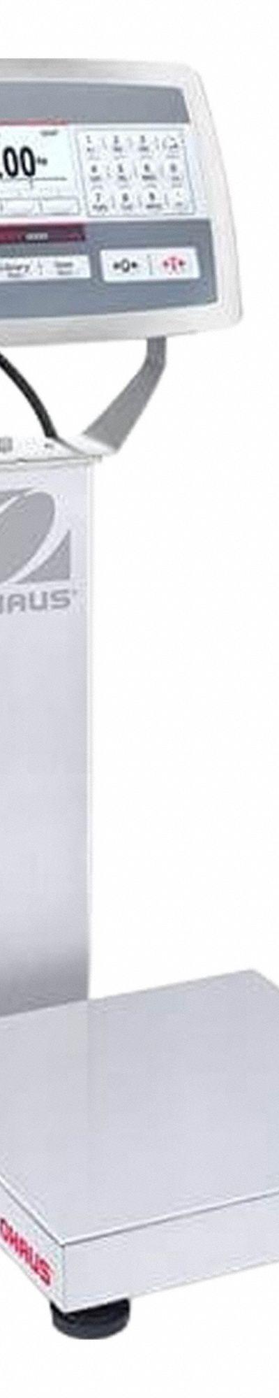 OHAUS Industrial Bench Scale: 10 in x 10 in - Bench Scales with Column-Mounted Indicator
