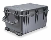 PELICAN Protective Case: 19 5/8 in x 28 1/4 in Inside, Convoluted/Pick and Pluck/Solid, Black, IP67 (MPN 1660). Key specifications — Handle Style: Trolley Handle; Brand: PELICAN; Case Closure Type: Latches.