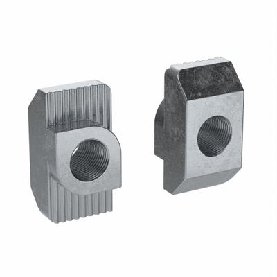 FATH INC. Hammer Nut: M6 Size, For 10 mm Slot Wd, 45 Series, Single Center, Zinc-Plated - Drop-In T-Nuts