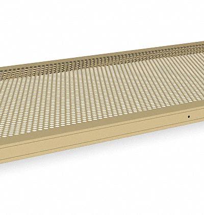 TENNSCO Shelf: 48 in Overall Wd - Solid Steel Shelves for Standard Metal Shelving