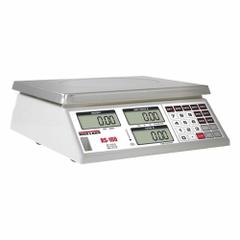 RICE LAKE WEIGHING SYSTEMS Food Scale: 9 1/2 in Weighing Surface Dp, 11 3/4 in Weighing Surface Wd (MPN 167942). Key specifications — Readability: 0.02 lb/0.01 kg/0.5oz; Brand: RICE LAKE WEIGHING SYSTEMS; IP Rating: Not IP Rated.