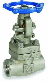 SHARPE Gate Valve: 1 1/4 in, 316L Stainless Steel, Rising, Socket x FNPT, 1,600 psi CWP, Wheel (MPN 4371004020). Key specifications — Bonnet Material: 316L Stainless Steel; Wedge Material: 316 Stainless Steel; Brand: SHARPE.