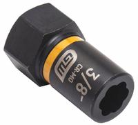 GEARWRENCH Bolt Extractor: 3/8 in Socket Size, 7-Point, Std, Black Oxide, Not Tether Capable (MPN 84756). Key specifications — attr1204113: Standard; attr1204115: GEARWRENCH; attr1204121: 3/8 in; attr1204116: Not Tether Capable; attr1204118: Black Oxide.