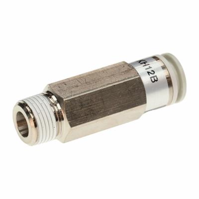 SMC Pneumatic Check Valve: Male Connector, NBR - Pneumatics