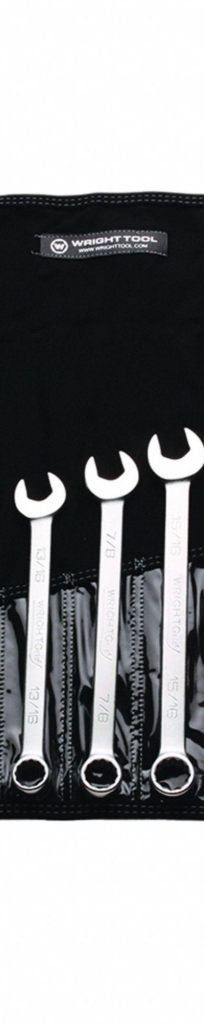 WRIGHT Wrench Set: Steel - SAE 12-Point Combination Wrench Sets