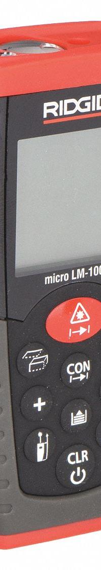 RIDGID Laser Distance Meter: Area Measurement/Indirect Measurement/Volume Measurement, Inch/Metric (MPN 36158). Key specifications — attr938983: Meters; attr938974: Area Measurement; attr934751: RIDGID; attr938968: ± 0.0625 in; attr938977: Red.