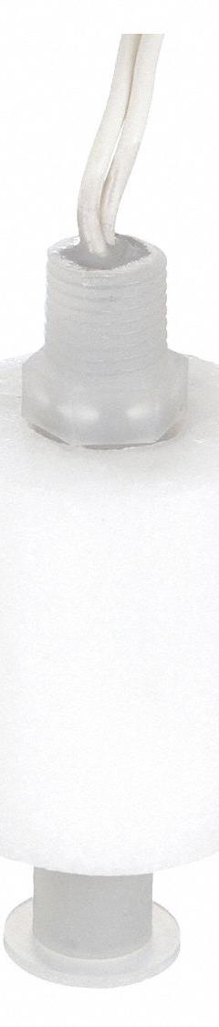 MADISON Alternator Closed Liquid Level Switch: Selectable, SPST, Polypropylene (MPN M8800). Key specifications — attr211334: MADISON; attr1023755: Lead Wires; attr1023760: Vertical; attr1027626: 0.96.