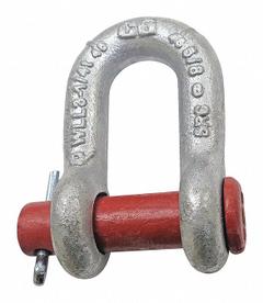 CROSBY D-Shackle: D-Shackle, 3,000 lb Working Load Limit, 1/2 in Body Thick, Carbon Steel, Silver (MPN G-215). Key specifications — Body Material: Carbon Steel; Brand: CROSBY.