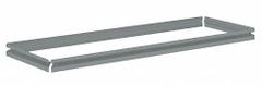 TENNSCO Shelf: 42 in x 12 in, 900 lb Load Capacity, Gray, Shelf (MPN ZBES-4212). Key specifications — Includes: (4) Beams; Shelf Configuration: Single Straight; Color: Gray; Frame Material: Steel; Brand: TENNSCO; Frame Finish: Zinc Plated; Product Type: Shelf.
