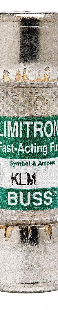 BUSSMANN Fuse: KLM Series, Midget, Fast-Acting, 8 A, 600 V AC, 600 V DC, 13/32 in x 1 1/2 in (MPN KLM-8). Key specifications — attr1287209: KLM; attr211192: BUSSMANN.