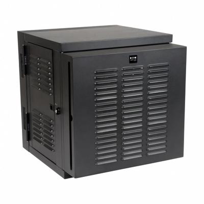EATON TRIPP LITE Small Rack Enclosure: 12 Rack Units, NEMA 12, 230 V AC, Black Powder-Coated - Fan-Cooled Server Rack Enclosures & Network Cabinets