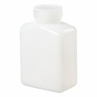 NALGENE Laboratory Bottle: 500 mL, 16 fl oz, HDPE, Natural, 48 mm Screw Closure Size, Rectangular (MPN 2007-0016). Key specifications — Body Color: Natural; Brand: NALGENE; Closure Included: Yes; Graduated: No; Closure Attached: Attached.