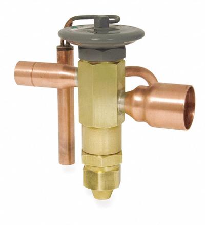 Parker Thermostatic Expansion Valve: EBS, Straight-Thru, For R-22 Refrigerant Type - Thermostatic Expansion Valves