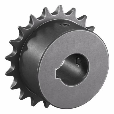TRITAN Roller Chain Sprocket: 06B, For 3/8 in Chain Pitch, 19 mm Bore Dia, 20 Teeth - Size 06B Fixed-Bore Roller Chain Sprockets