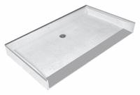 FIAT PRODUCTS Shower Floor: Rectangle, Barrier Free Threshold, Terrazzo, 38 5/8 in Overall Lg (MPN ADAWN6036081). Key specifications — Material: Terrazzo; Drain Location: Center; Brand: FIAT PRODUCTS.