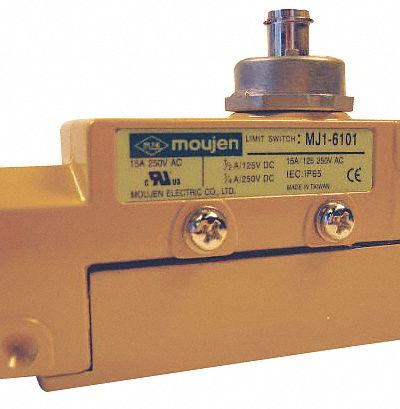 MOUJEN Limit Switch: Plunger Actuator - Top-Mount Plunger Limit Switches