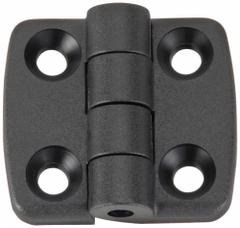 Hinge: 48 mm x 52 mm, 25 Series, For 6 mm Slot Wd, Black, Polyamide, 6.6 mm Mounting Hole, Butt (MPN 095K2525F00). Key specifications — Brand: FATH INC.; Product Type: Standard Hinge; Material: Polyamide; Hinge Type: Butt.