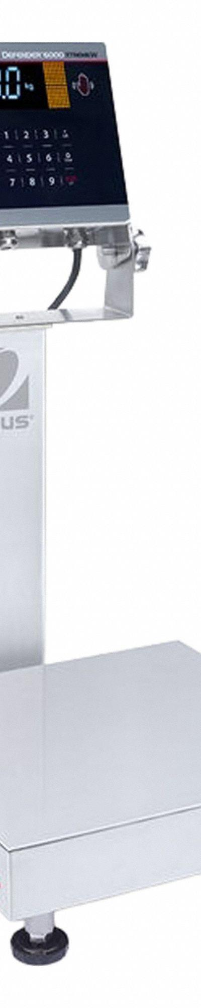 OHAUS Industrial Bench Scale: 12 in x 12 in - Bench Scales with Column-Mounted Indicator