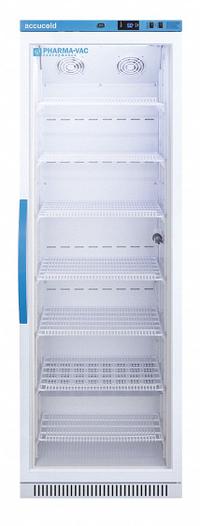 ACCUCOLD Vaccine Refrigerator: 15 cu ft, Upright, 2°C to 8°C, 24 3/8 in Overall Dp, 6 ft Overall Ht (MPN ARG15PV). Key specifications — Door Opening Style: Right; Color: White; Alarm Type: Temperature; Manufacturer Part Number: ARG15PV; Brand: ACCUCOLD; Product Type: Vaccine Refrigerator; Door Type: Swing Glass; Refrigerant Type: R-600a.