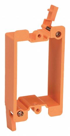 B-LINE BY EATON Communication Mounting Bracket: Steel, Orange, For 1 Gangs, 0.82 in Overall Dp (MPN BB10P). Key specifications — Brand: B-LINE BY EATON; For Number of Gangs: 1; Accessory Type: Communication Mounting Bracket; Color: Orange; Material: Steel.