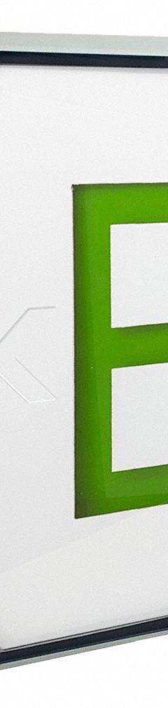 Food Safe Combo Exit Sign: Gray, LED, Green, 1 Faces, Wall, 90 min Emergency Illumination Time (MPN LS2E4XL1GW-FSH). Key specifications — Self Diagnostics: No; Remote Capable: Yes; Lighting Technology: LED; Text Color: Green; Directional Indicators: Universal Field Selectable Chevrons; Voltage: 120/277V AC; Brand: BIG BEAM.