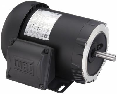 WEG General Purpose Motor: C-Face/Rigid Base Mount, Totally Enclosed Fan Cooled - C-Face with Rigid Base 3-Phase General Purpose AC Motors