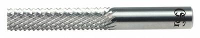 OSG Solid Router Bit: Diamond Cut, End Mill, 3/8" Cut Dia, 1" LOC (MPN 641-3753) - Roughing Router Bits for Composites