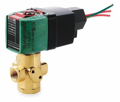 ASCO Solenoid Valve: 3-Way, Configurable, 1/4 in Pipe Size, 100 to 240V AC, Direct Mount - 3-Way/2-Position, Configurable Solenoid Valves