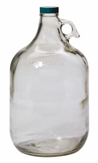 QORPAK Jug: Colorless, Uncoated Bottle, Glass, 3.79 L, 166 mm, Includes Closure, 293 mm Overall Ht (MPN GLC-01429). Key specifications — attr1371258: Yes; attr1371256: Shouldered; attr1371264: QORPAK; attr1371229: Uncoated Bottle.