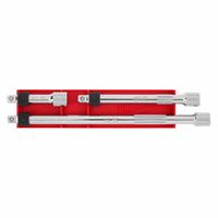 MILWAUKEE Socket Extension Set: 3/8 in Input Drive Size, 3/8 in Output Drive Size, 10 in Overall Lg (MPN 48-22-9361). Key specifications — attr1204978: Not Insulated; attr1204980: Locking Included; attr1204984: MILWAUKEE; attr1204970: Chrome.