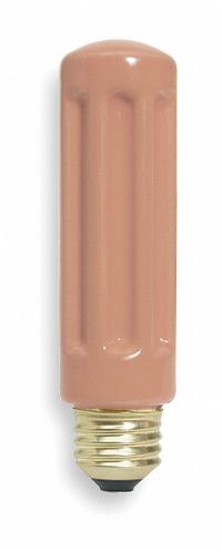 TEMPCO Tubular Socket-Mount Heater: 50 W Watt Output, 120V AC, Coral, 4-1/3 in, 1 3/8 in Dia (MPN CRT10100). Key specifications — Brand: TEMPCO; Overall Length: 4-1/3 in; For Use With: Mfr. No. CRK00016; Voltage: 120V AC; Material: Ceramic; Connection Type: E26, Medium Base; Color: Coral.