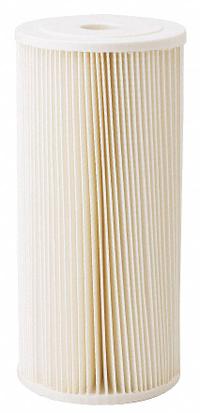 PENTAIR/PENTEK Water Filter Cartridge: 5 micron, Pleated, 20 gpm, 9 3/4 in Overall Ht (MPN 255490-75). Key specifications — Brand: PENTAIR/PENTEK; Filter Media: Resin-Impregnated Pleated-Cellulose Polyester.