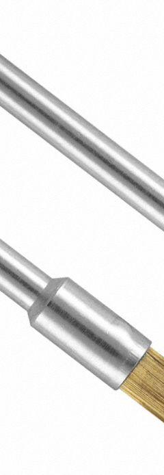 DREMEL Rotary Tool Brush: 1/8 in Brush Dia, Cup Brush, Straight, Mounted, Brass, 2 PK (MPN 537-02). Key specifications — attr1097267: DREMEL; attr1097272: Mounted; attr1097273: Cup Brush; attr1097274: Straight.