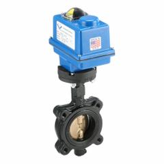 MILWAUKEE VALVE Butterfly Valve: For Gas/Oil/Water Media, Ductile Iron, 115V AC, 3 in Pipe Size, Lug (MPN GLC33E 3). Key specifications — Input Control Signal: 4-20 mA; Brand: MILWAUKEE VALVE; Disc Material: Bronze.