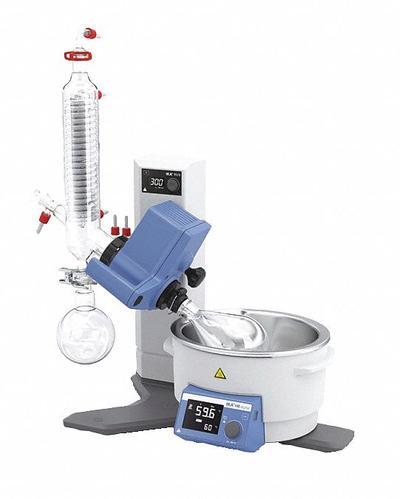 IKA Rotary Evaporator: Manual, 4 L, 5 RPM to 300 RPM, 1,400 W Heating Capacity - Manual Lift Rotary Evaporators