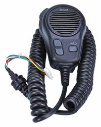 ICOM Speaker Microphone: Fits Icom, For M424G Series, 17 in Cord, Push To Talk, Waterproof, IPX7 (MPN HM196B). Key specifications — Compatible Radio Series: M424G; Color: Black; Radio Connector Type: Molex; Brand: ICOM; Manufacturer Part Number: HM196B; Push To Talk: Yes.