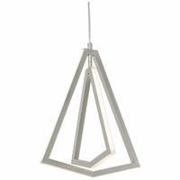 AFX INC. Pendant: 12 5/8 in Dia, 14 7/8 in Ht, Satin Nickel, 1,000 lm, 3000K, 20 W, 120V AC (MPN GNAP15L30D1SN). Key specifications — attr1257651: 120V AC; attr1257625: AFX INC.; attr1257628: 3000K; attr1257630: Yes; attr1257619: Satin Nickel.
