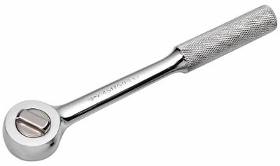 SK PROFESSIONAL TOOLS Hand Ratchet: Round, Reversible, 10 1/4 in Overall Lg, Chrome - Standard-Head Ratchets