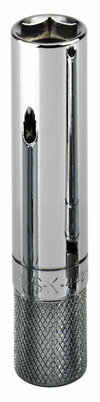 SK PROFESSIONAL TOOLS Spark Plug Socket: 3/8 in Drive Size, 5/8 in Socket Size, 6-Point, Deep (MPN 4421). Key specifications — attr1204270: Chrome; attr1204275: SK PROFESSIONAL TOOLS; attr1204284: Deep; attr1204287: Not Tether Capable.