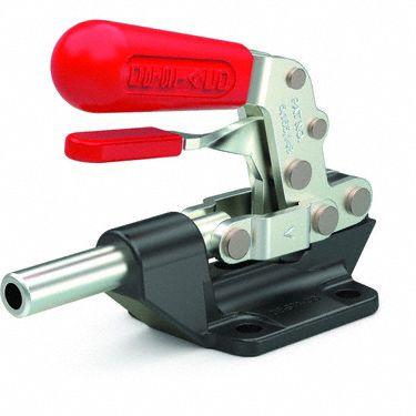 DE-STA-CO Straight Line Clamp: Flange Base Mounting - Secure Locked Straight-Line Toggle Clamps