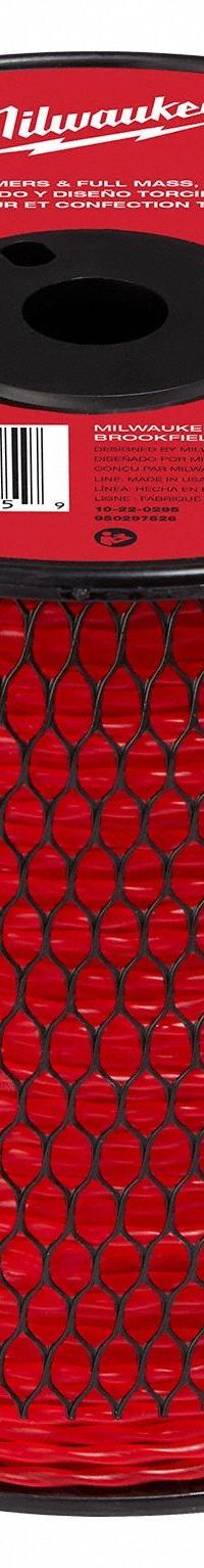MILWAUKEE String Trimmer Line: Nylon, 0.105 in Dia, 625 ft Overall Lg, Twisted, Red (MPN 49-16-2789). Key specifications — Brand: MILWAUKEE; Compatible Manufacturer Number: Universal; Compatible Product Type: String Trimmers; Material: Nylon.