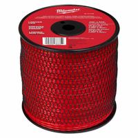 MILWAUKEE String Trimmer Line: Nylon, 0.105 in Dia, 625 ft Overall Lg, Twisted, Red (MPN 49-16-2789). Key specifications — Brand: MILWAUKEE; Compatible Manufacturer Number: Universal; Compatible Product Type: String Trimmers; Material: Nylon.