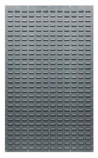 QUANTUM STORAGE SYSTEMS Louvered Panel: 61 in x 36 in x 1/2 in, 1 Sides, 0 Bins, Gray (MPN QLP-3661). Key specifications — attr38851: Gray; attr38864: Baked Enamel; attr38845: QUANTUM STORAGE SYSTEMS.