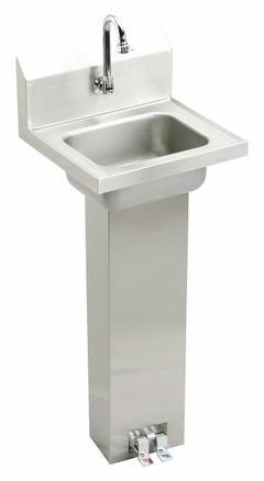 ELKAY Hand Wash Sink: 1 Stations, 6 in Bowl Dp, 12 in Bowl Lg, 9 1/4 in Bowl Wd, Faucet Not Included (MPN CHSP17160). Key specifications — Includes Side Splash: Side Splash Not Included; Series: Elkay Commercial; Brand: ELKAY.