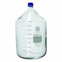 UNITED SCIENTIFIC SUPPLIES INC Media/Storage Bottle: 20 L, Screw-On, GL-45, 505 mm, Colorless (MPN BM20000). Key specifications — Closure Type: Screw-On; Mouth Size: Narrow; Screw Closure Size: GL-45; Brand: UNITED SCIENTIFIC SUPPLIES INC; Body Color: Colorless.
