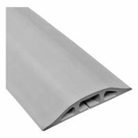Cable protector: 1 Channels, 3 1/4 in Overall Wd, 3/4 in Overall Ht, 5 ft Lg, Rubber, Gray (MPN D-2-5-GY). Key specifications — Color: Gray; Brand: ELECTRIDUCT.