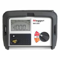 MEGGER Tester: 10 ohm to 999 megaohm, CAT III 600V, IP54, Digital, USB, Test Volt 250V DC/500V DC (MPN MIT300). Key specifications — IP Rating: IP54; Test Voltage: 500V DC; Brand: MEGGER.