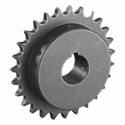 TRITAN Roller Chain Sprocket: 40, For 1/2 in Chain Pitch, 1 1/8 in Bore Dia, 27 Teeth - Size 40 Fixed-Bore Roller Chain Sprockets